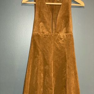 Aritzia Wilfred Montbrun vegan suede dress